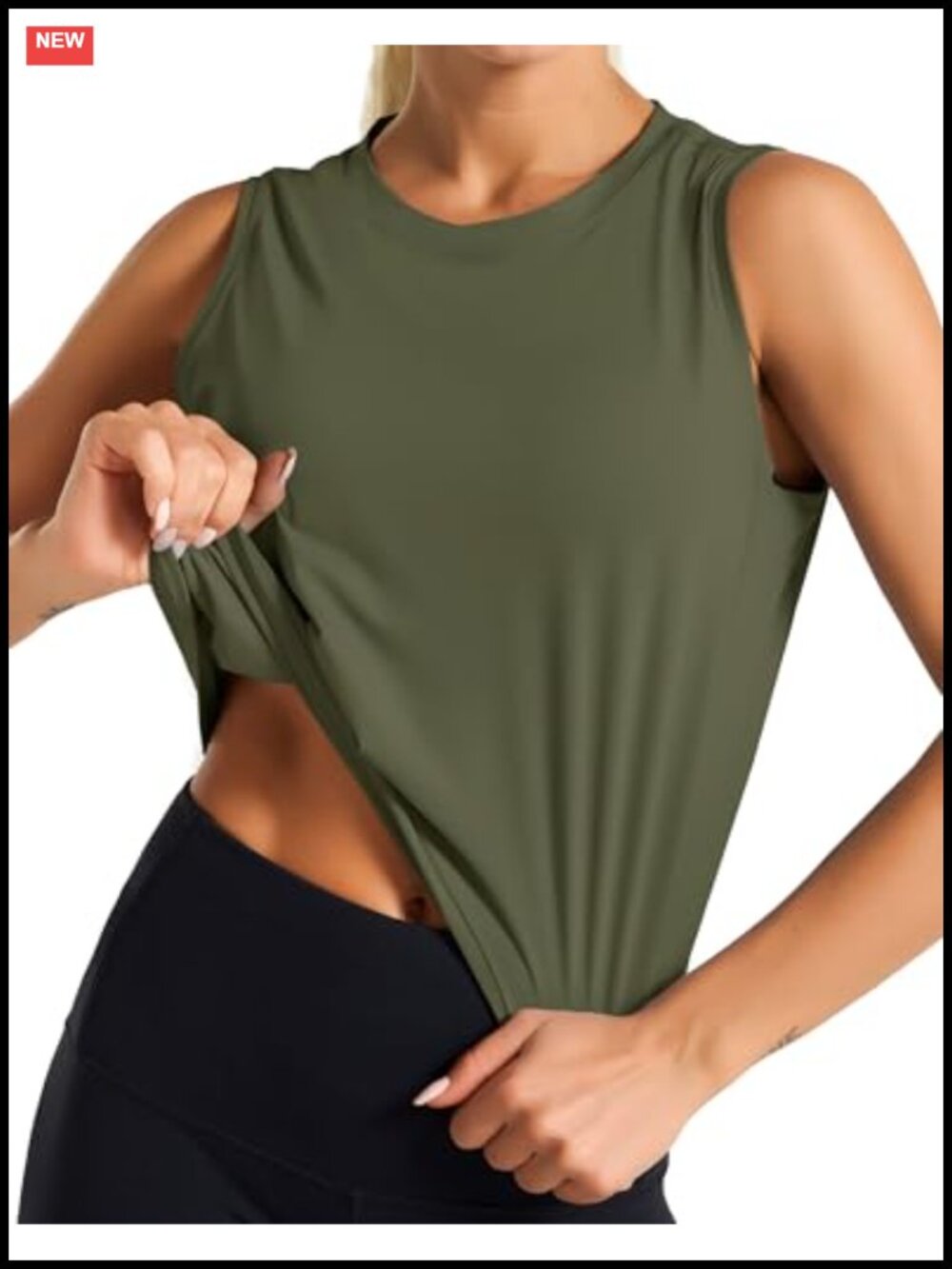 Dragon Fit Ice Silk Cropped Workout Tank Top Sleeveless Yoga Shirt